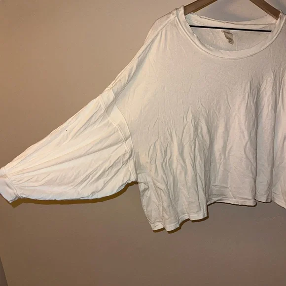 Free People White Long Sleeve Blouse - Picture 1 of 3